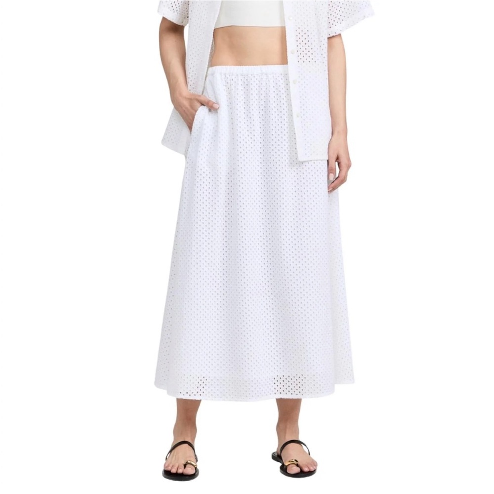 Wyeth Portola Eyelet Midi Skirt